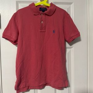Polo by Ralph Lauren Youth Polo Shirt in Salmon/Red. Boys Small/8. No stains.